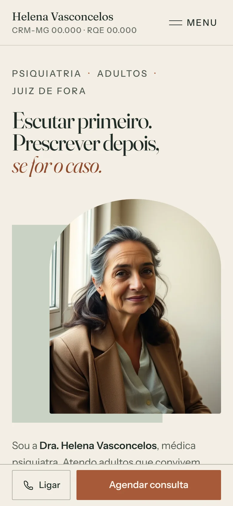 Site-exemplo de psiquiatria