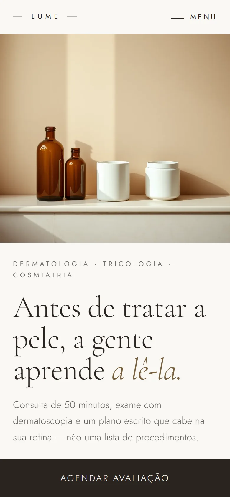 Site-exemplo de dermatologia